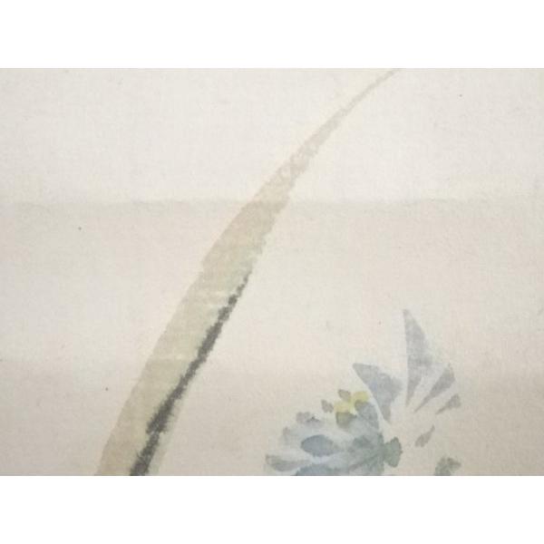 ys5961803; 大徳寺435世大綱宗彦賛　寒菊図　肉筆紙本掛軸（箱付）【道】_12