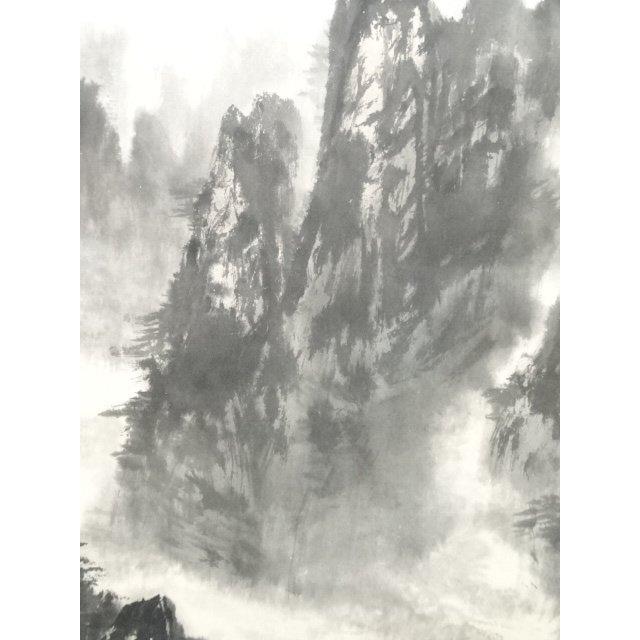 ys6071536; 柯良筆　雲山軽舟　肉筆紙本掛軸【道】_7