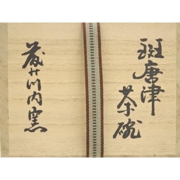 ys6654580; 古唐津 藤の川内窯 斑唐津茶碗（大徳寺488世円山伝衣箱書