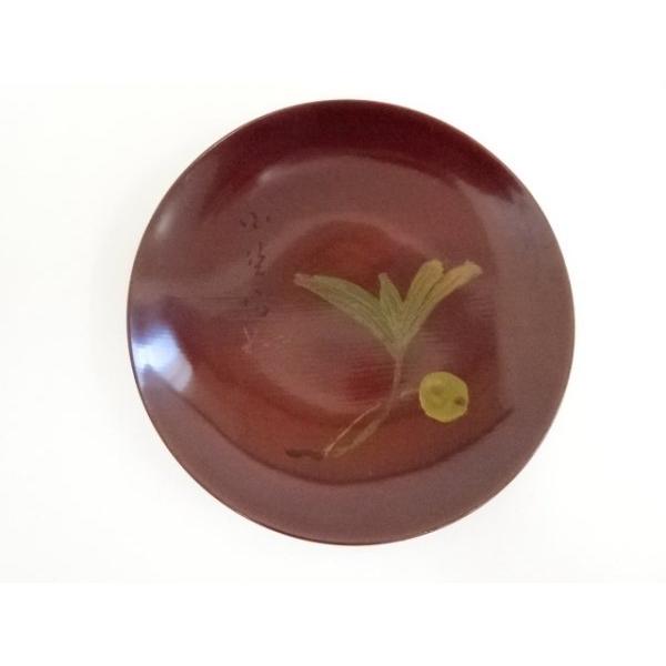 ys6906957; 象彦（八代 西村象彦）造 田能村小竺漆画 菓子盆5客（共箱