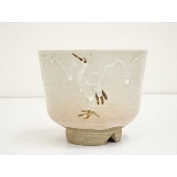ys6931915; 京焼 高橋道八造 御本手立鶴茶碗（共箱）【道】 : kimono