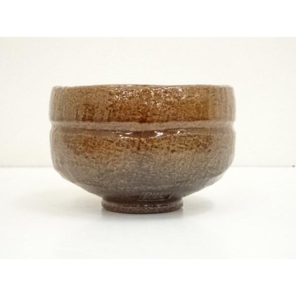 前大徳積鷹 赤楽茶碗 松楽造 抹茶碗 茶道具 共箱(200Fd) 前大徳積鷹 赤