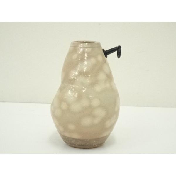 13代田原陶兵衛造『萩焼砧花入』（共箱）