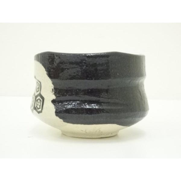 b481 黒織部茶碗 佐藤重造 木箱 茶道具 古物 b481 黒織部茶碗 佐藤重造 木箱 茶道具 古物