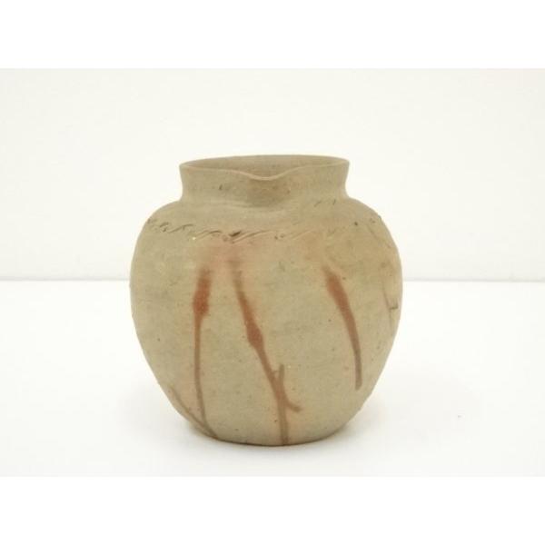 備前焼 緋襷 輪花 向付 6客 在銘 作家物 備前焼 緋襷 輪花 向付 6客 在