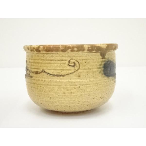 ys7040323; 丹羽好一造 黄瀬戸茶碗（共箱）【道】 黄瀬戸