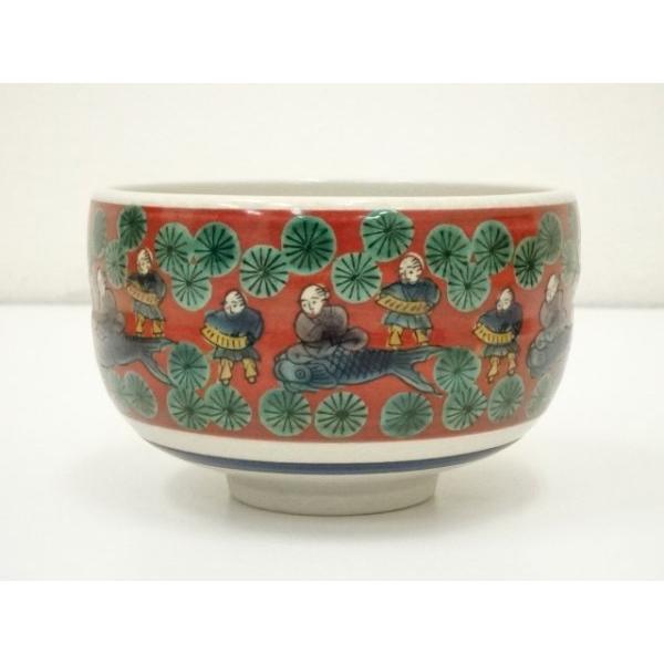 Y2907 九谷焼 金襴手 極上蓋茶碗 13客 共箱付き 九谷焼茶碗 （庄三