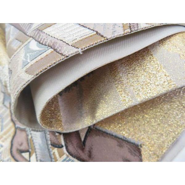 パブちゃんパブ洛陽織物 ぽっくり 黒地六通柄 袋帯 20041823.jpg