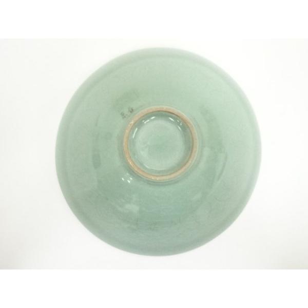 ys7080814; 韓国陶窯 東谷 金正黙造 高麗青磁茶碗（共箱） 韓国陶窯