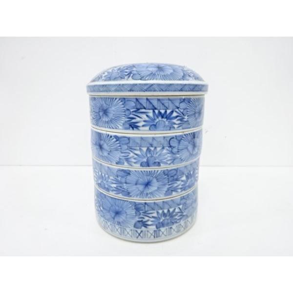 古伊万里 染付 蝶に花の図 豆皿 F096A-fbqf 染付伊万里牡丹 | 福珠窯