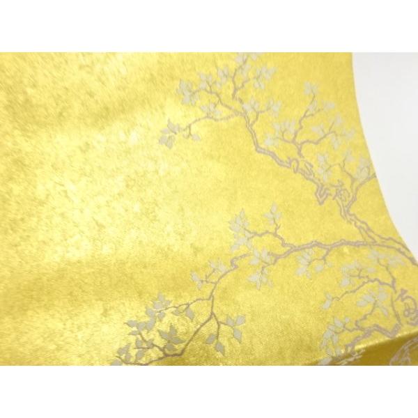 508my97◇長嶋成織物 本金箔 瀞金錦 初代由水十久「児戯」