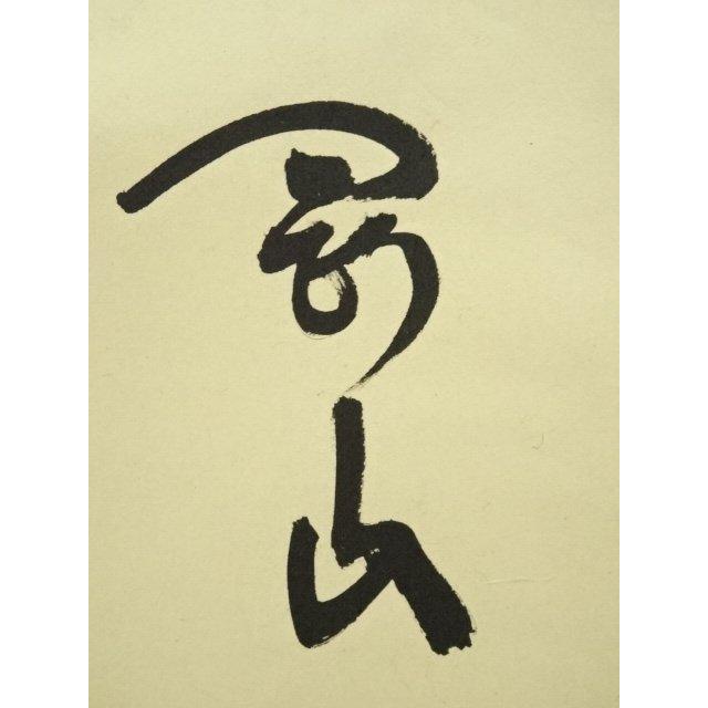 ys7119963; 【りゅうこう】  大徳寺　松長剛山筆　「瀧　直下三千丈」　肉筆紙本掛軸（共箱）【道】