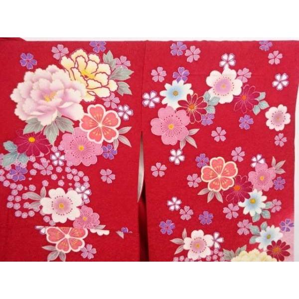 ニコ✾m546＊美品 正絹 振袖＆帯2点セット 金駒刺繍 束ね熨斗 袋帯 振袖・袋帯セット 正絹 草花模様 金駒刺繍 緑 広襟 古典柄