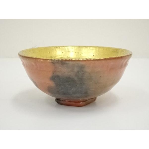 送料込み 柳生茶碗 木箱付 ys7147192; 川崎和造 赤嶋台茶碗（共箱）