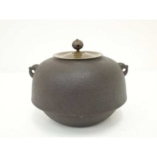 ys7147371; 寛斎造 唐銅鬼面風炉（佐藤清光釜添）（電熱器・前瓦・底瓦