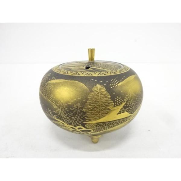 三足香炉 青磁 海剛 三足香炉 青磁 海剛