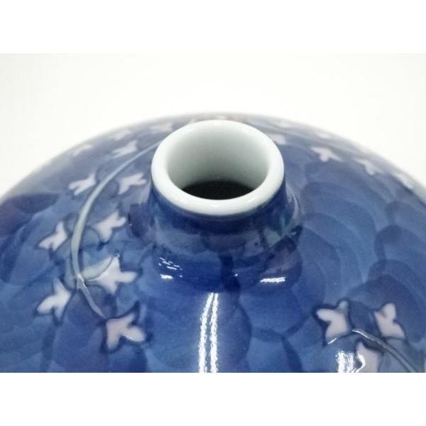 ys7268344; 有田焼　源右衛門窯造　染錦桐絵花瓶（共箱）【道】_5