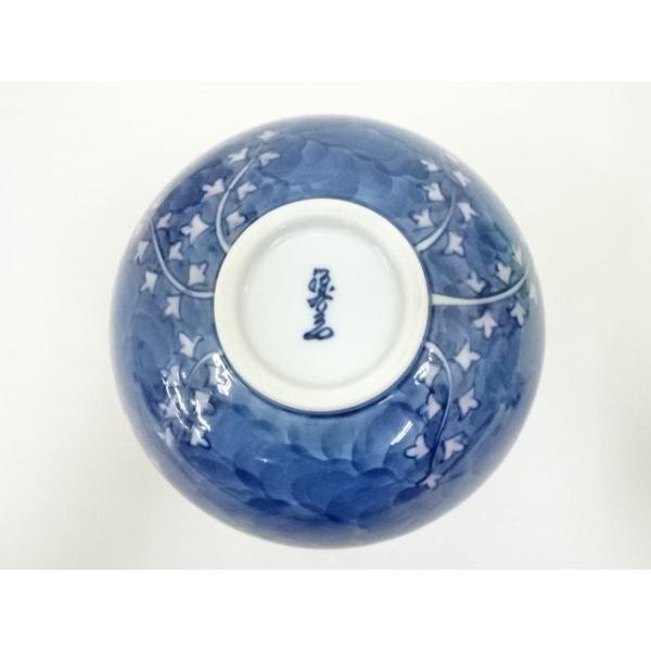 ys7268344; 有田焼　源右衛門窯造　染錦桐絵花瓶（共箱）【道】_7