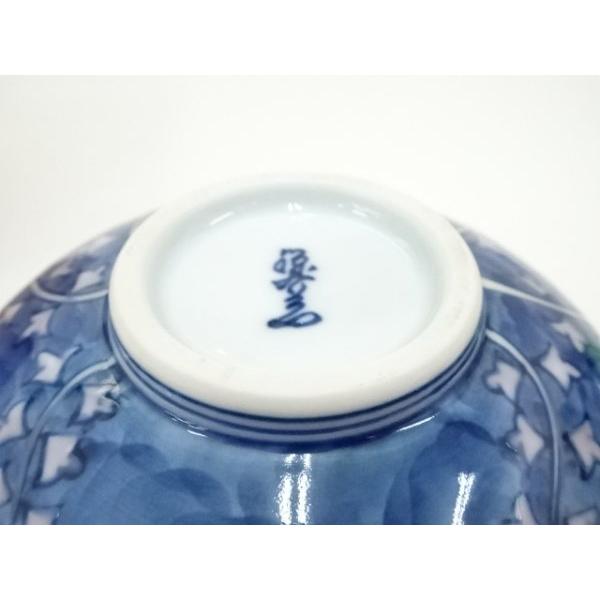 ys7268344; 有田焼　源右衛門窯造　染錦桐絵花瓶（共箱）【道】_8