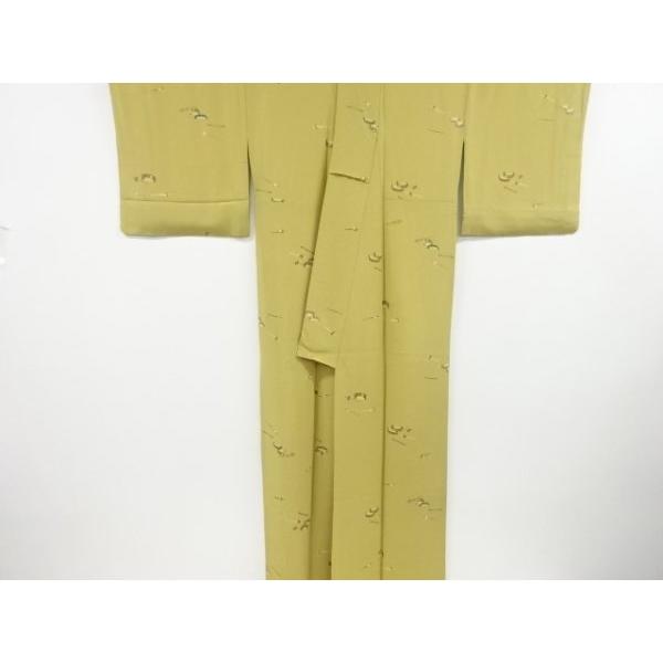 平和屋着物○上質なお召 蛍暈し 正絹 逸品 BAAT0854yc （平和屋着物  