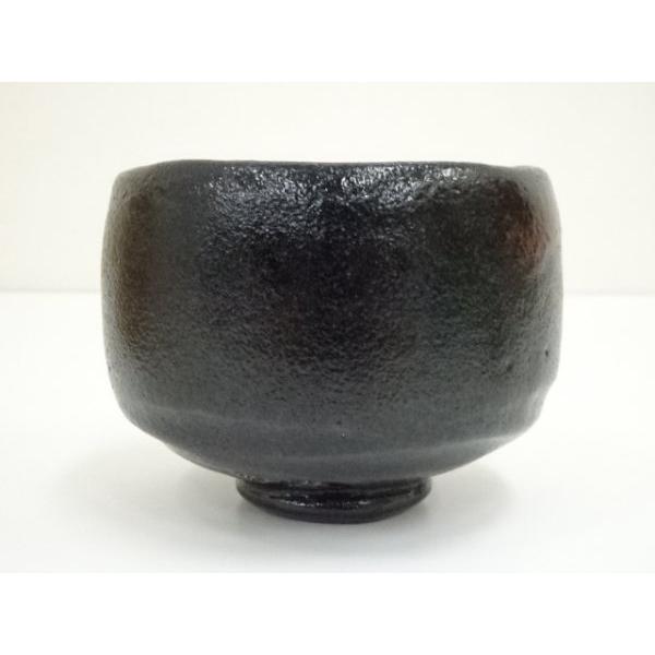 ys7314400; 京焼 久楽造 黒楽茶碗（銘：山路乃松）（大徳寺 山口大痴