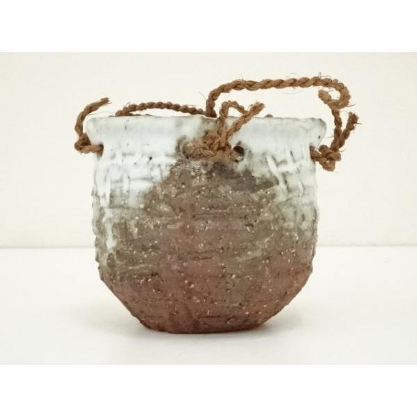 ys7346754; 萩焼 渋谷泥詩造 掛花入（共箱）【道】