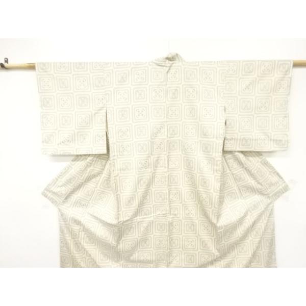 平和屋着物▽本場大島紬 単衣 薄柿色 正絹 逸品 AABC0716jh 平和屋着物