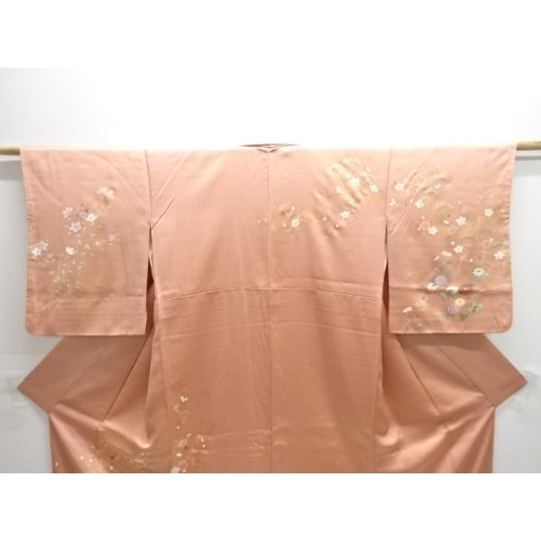 ys7421087; 松竹梅に牡丹模様刺繍訪問着【着】