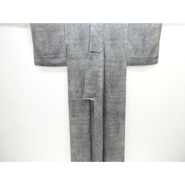 ys7443729; 駒絽 のり散らしに草葉模様付け下げ小紋着物【着】_6