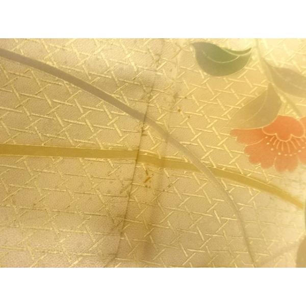 ys7493390; 地紙に菊・梅模様刺繍一つ紋訪問着【着】_5