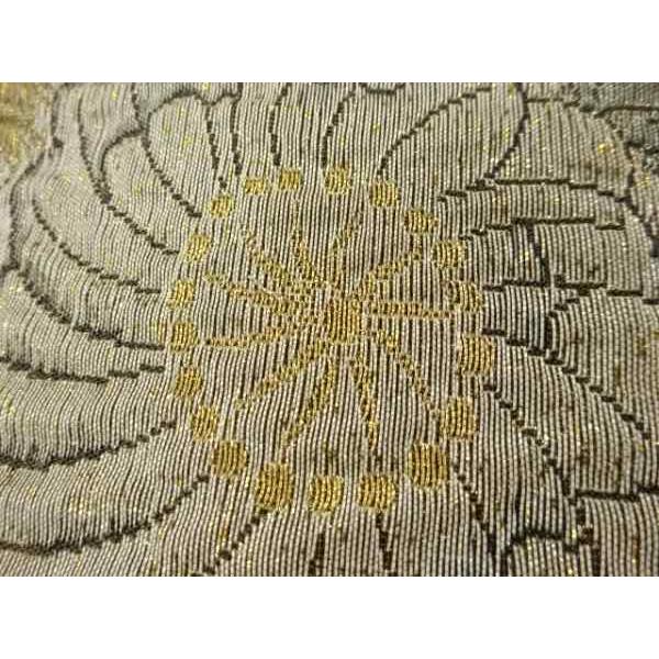 ys7570201; ふくれ織辻ヶ花・菱模様織出し袋帯【着】 : kimono-Shinei