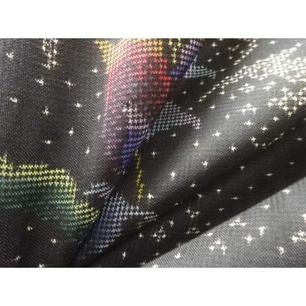 ys7649412; 枝花模様織出し本場泥大島紬着物（5マルキ）【着