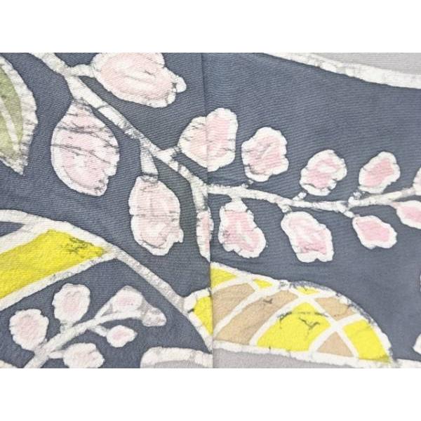 ys7702933; 霞取りに花模様付け下げ訪問着【着】 : kimono-Shinei
