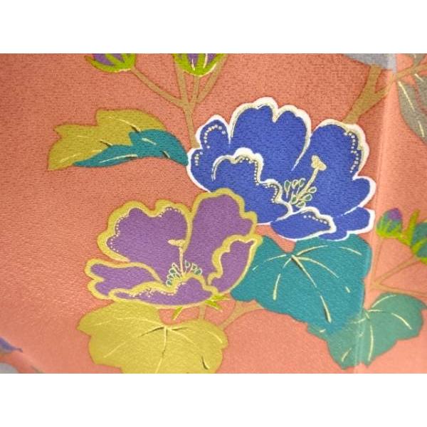 ys7702939; 作家物　草花模様訪問着(重ね衿付き)【着】_3