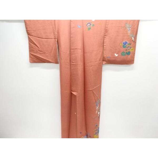 ys7702939; 作家物　草花模様訪問着(重ね衿付き)【着】_7