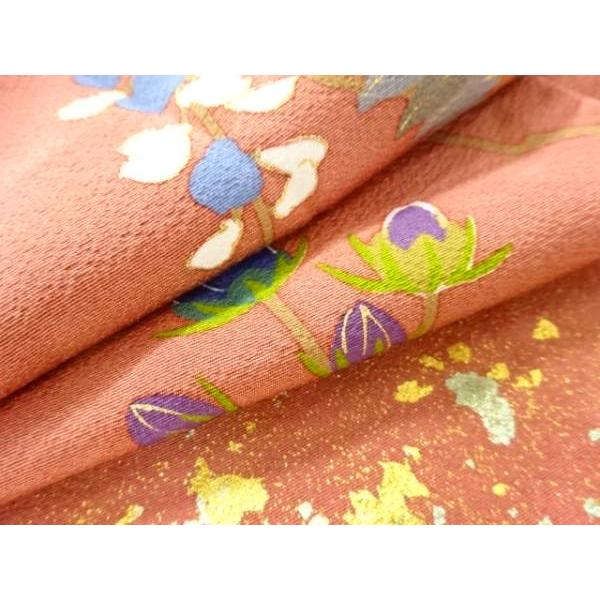 ys7702939; 作家物　草花模様訪問着(重ね衿付き)【着】_8