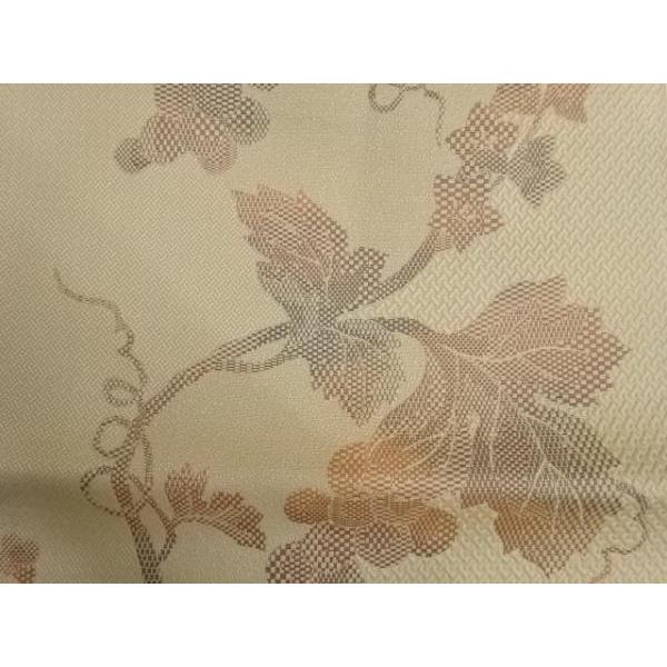 アイボリー 葡萄唐草 手刺繍 ラインストーン 袋帯 美品 ys7713579; 本場筑前博多葡萄唐草模様織出し名古屋帯【着】 【公式通販】