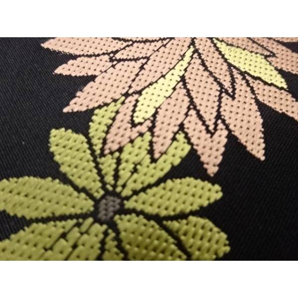 ys7737888; 七宝に菊模様織出し洒落袋帯【着】 : kimono-Shinei ヤフー
