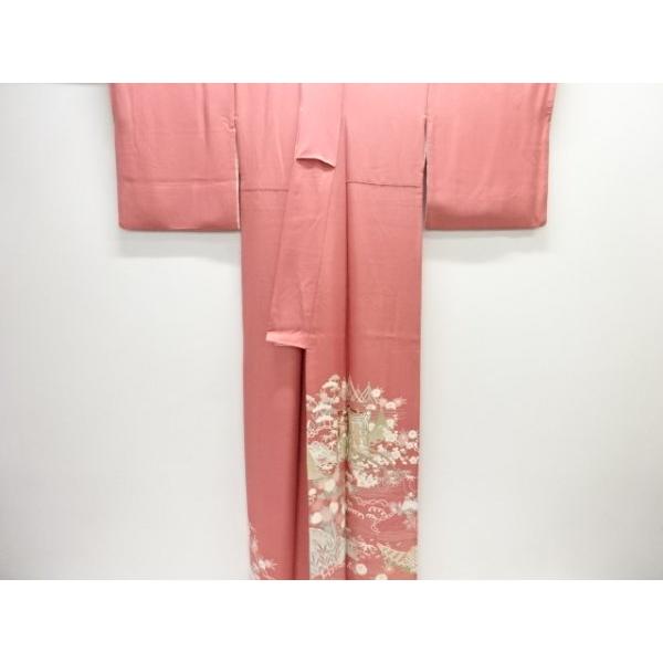 ys7738433; 網干に御所車模様刺繍三つ紋色留袖（比翼付き）【着】_8