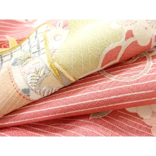 ys7738433; 網干に御所車模様刺繍三つ紋色留袖（比翼付き）【着】_9