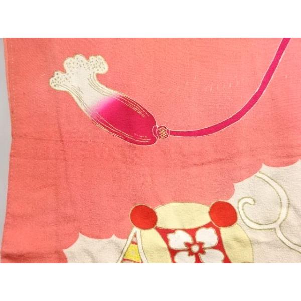 ys7742739; 錦紗宝尽くし模様刺繍五つ紋花嫁衣装振袖・長襦袢・丸帯セット【大正ロマン】【着】_13