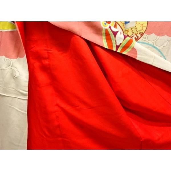 ys7742739; 錦紗宝尽くし模様刺繍五つ紋花嫁衣装振袖・長襦袢・丸帯セット【大正ロマン】【着】_9