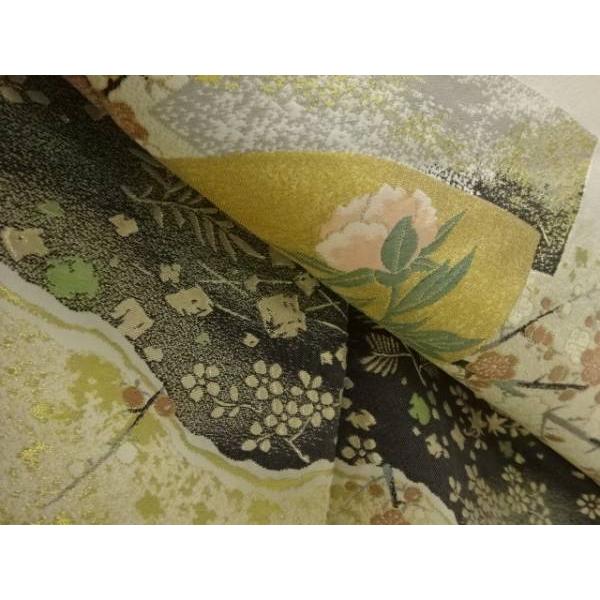 ys7755196; 作家物　寿光織　地紙に牡丹・枝梅模様織り出し色留袖【着】