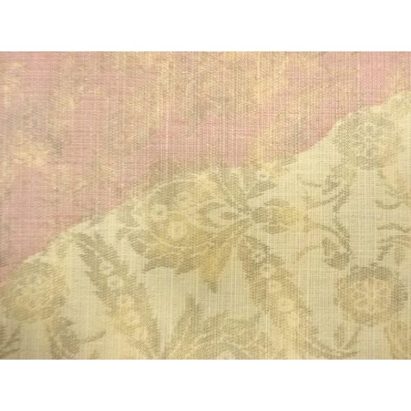 ys7780415; 手織り紬　霞に花更紗模様織り出し　袋帯【着】_2