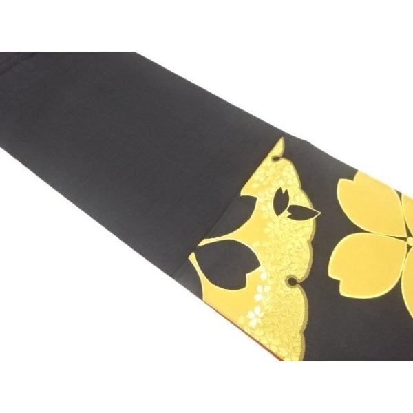 ys7836885; 雪輪に桜模様織り出し 振袖用袋帯【着】 : kimono-Shinei