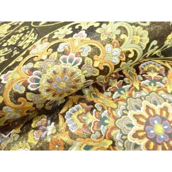 ys7844545; 金糸 石畳に華紋・鳳凰模様織り出し 袋帯【着】 : kimono