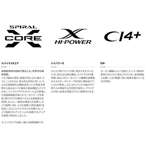 Shinepoliシマノ(SHIMANO) 21 ゲーム EJ タイプ B63-3 ロッド、釣り竿