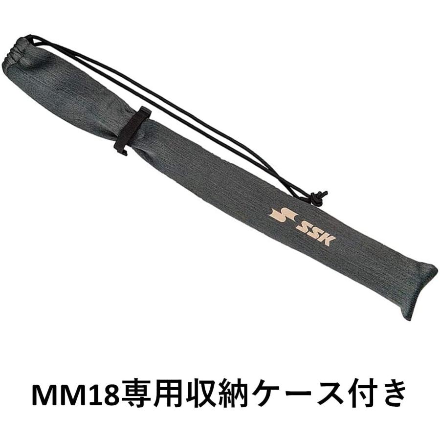 SSK(エスエスケイ) 野球 軟式FRP製バット MM18 ミドルバランス SBB4023MD ブラック×ゴールド 84cm 