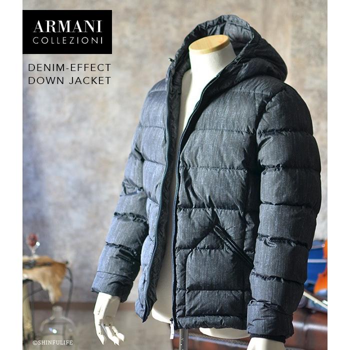 ARMANI COLLEZIONI アルマーニ ダウン ジャケット メンズ フード付