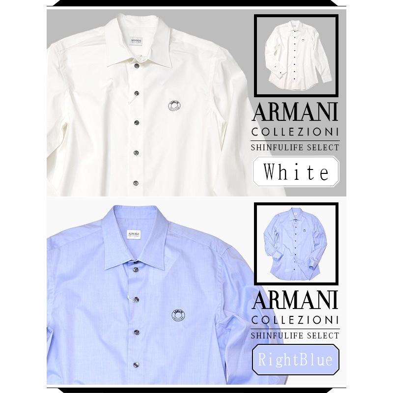 ARMANI COLLEZIONI アルマーニ ボタン シャツ 長袖 メンズ 白 ARMANI COLLEZIONI アルマーニ ボタン シャツ 長袖 メンズ 白